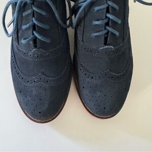 Steve Madden Navy Suede Oxford Shoes